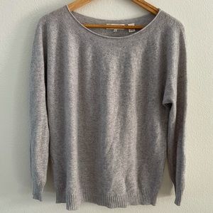 Inhabit 100% Cashmere Gray Pullover Medium